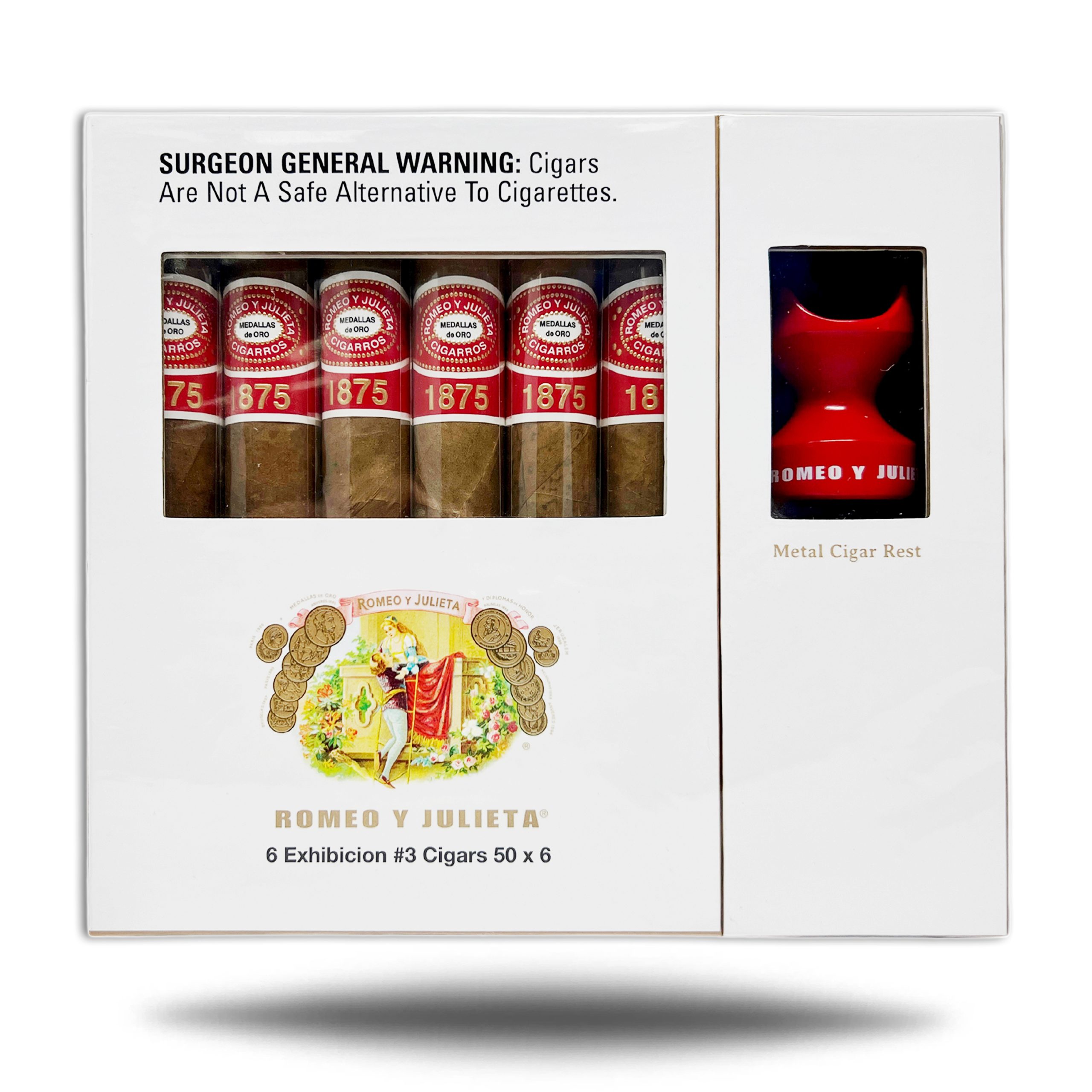 ROMEO Y JULIETA 1875 EXHIBICION #3 6 CIGARS SAMPLER BOX OF 6