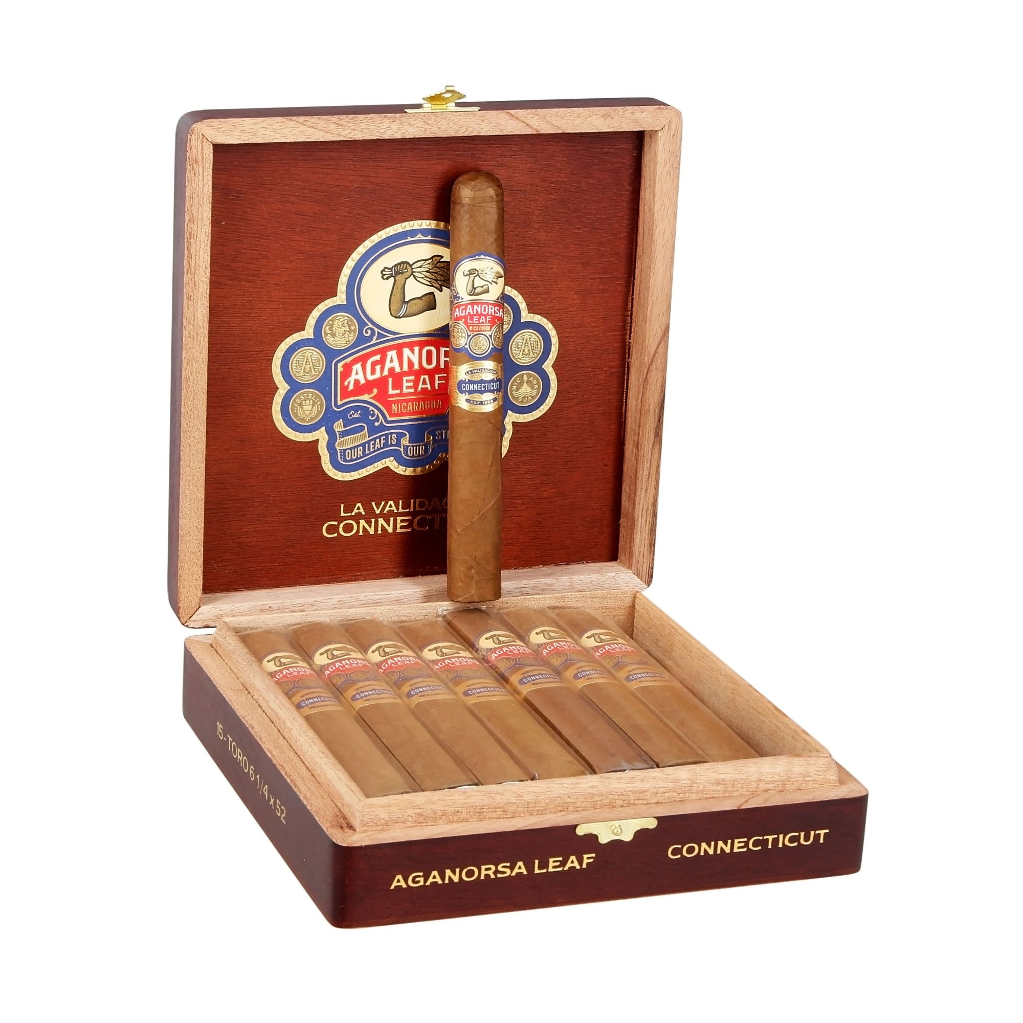 AGANORSA LEAF LA VALIDACION CT TORO BP (6 1/4X52) BOX OF 15