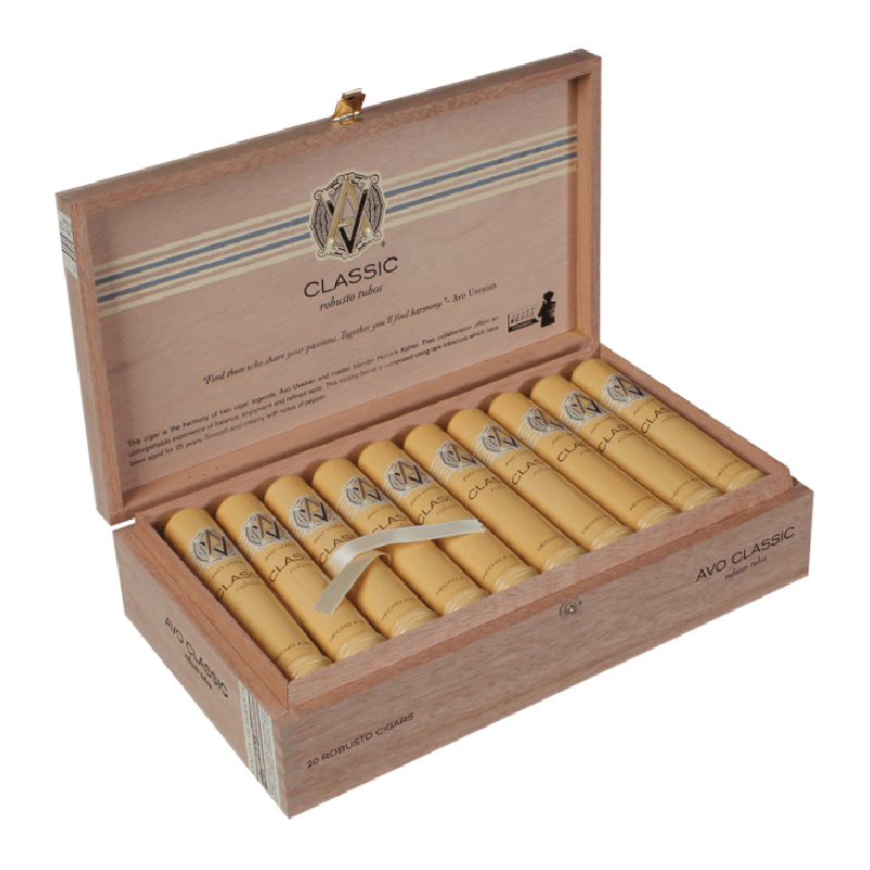 AVO CLASSIC ROBUSTO TUBOS BOX OF 20