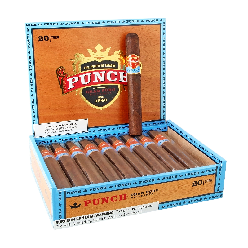 PUNCH GRAN PURO NICARAGUA TORO (6X54) BOX OF 20