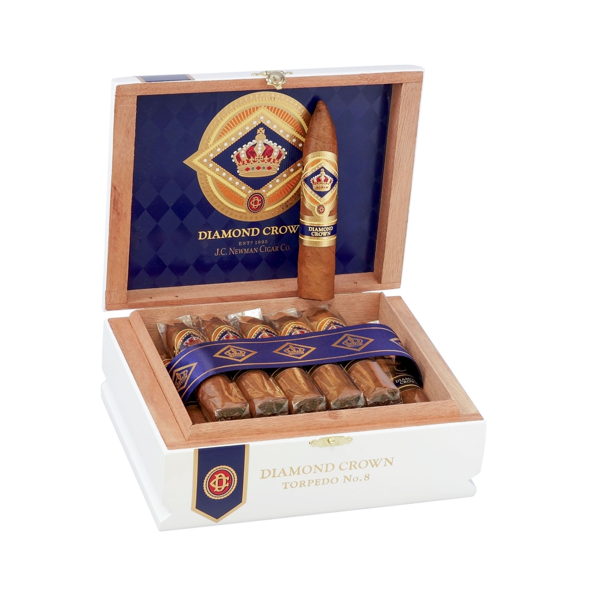 DIAMOND CROWN TORPEDO #8 NAT BOX OF 20