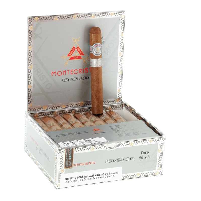 MONTECRISTO PLATINUM TORO (50 X 6) BOX OF 27