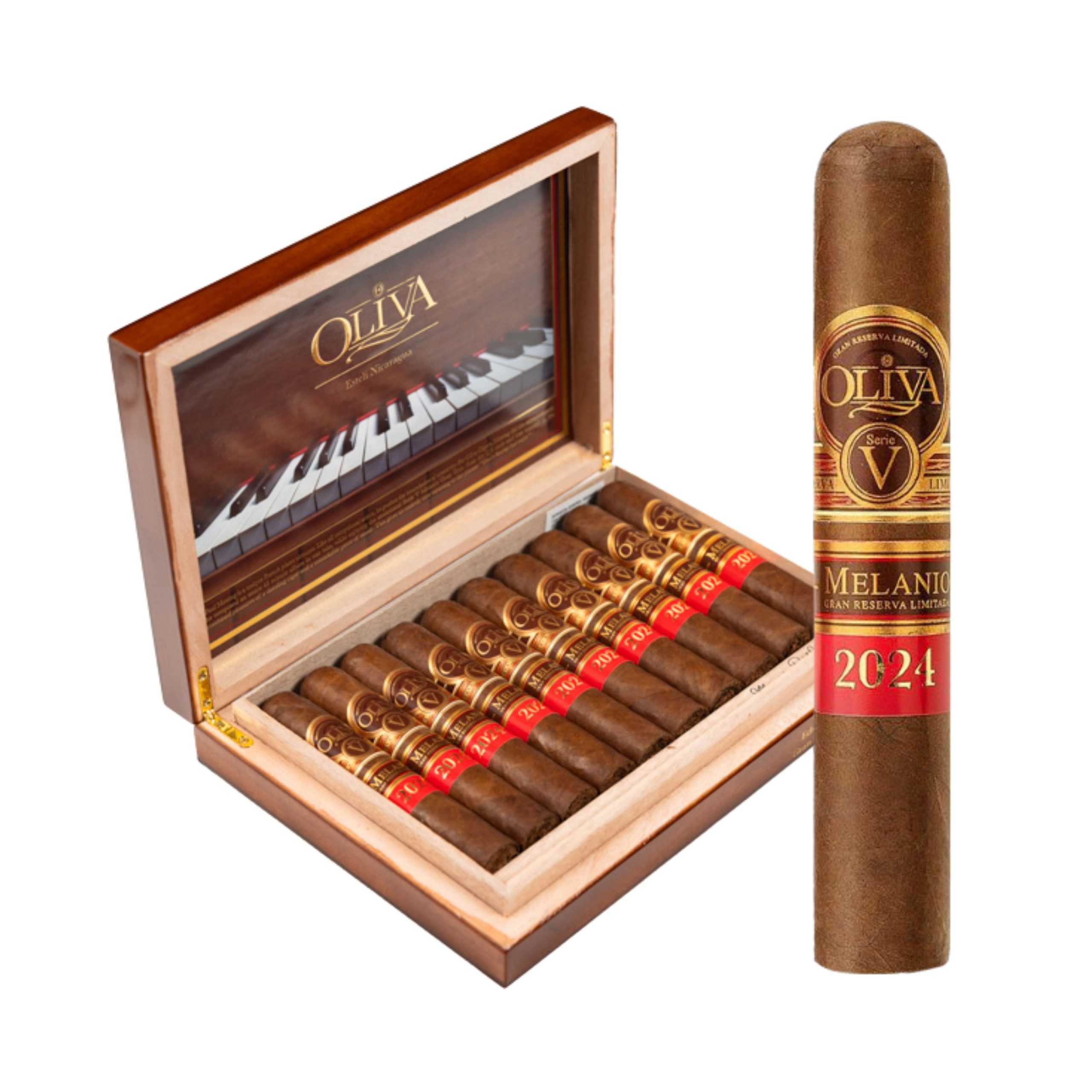 OLIVA SERIE V MELANIO ANO 2024 ROUND (5.5X6) BOX OF 10