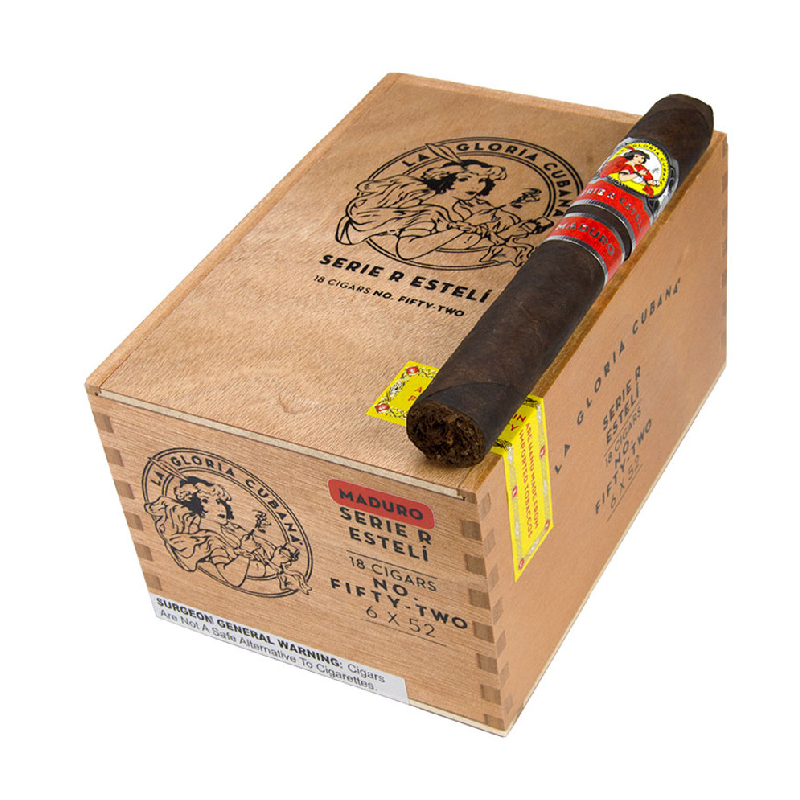 LA GLORIA CUBANA SERIE R ESTELI MAD NO. FIFTY TWO (6X52) BOX OF 18