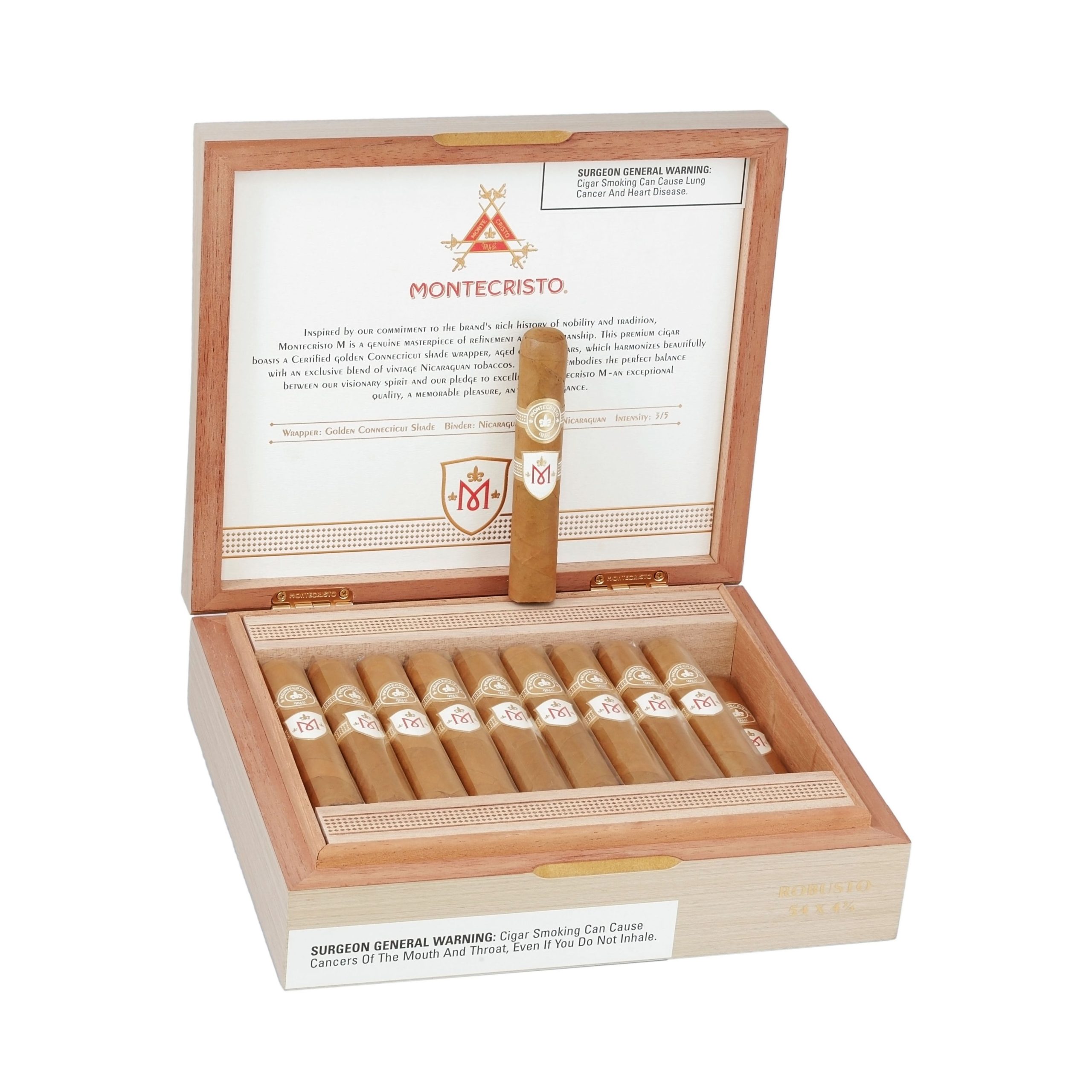 MONTECRISTO M ROBUSTO (54X4 3/4) BOX OF 20