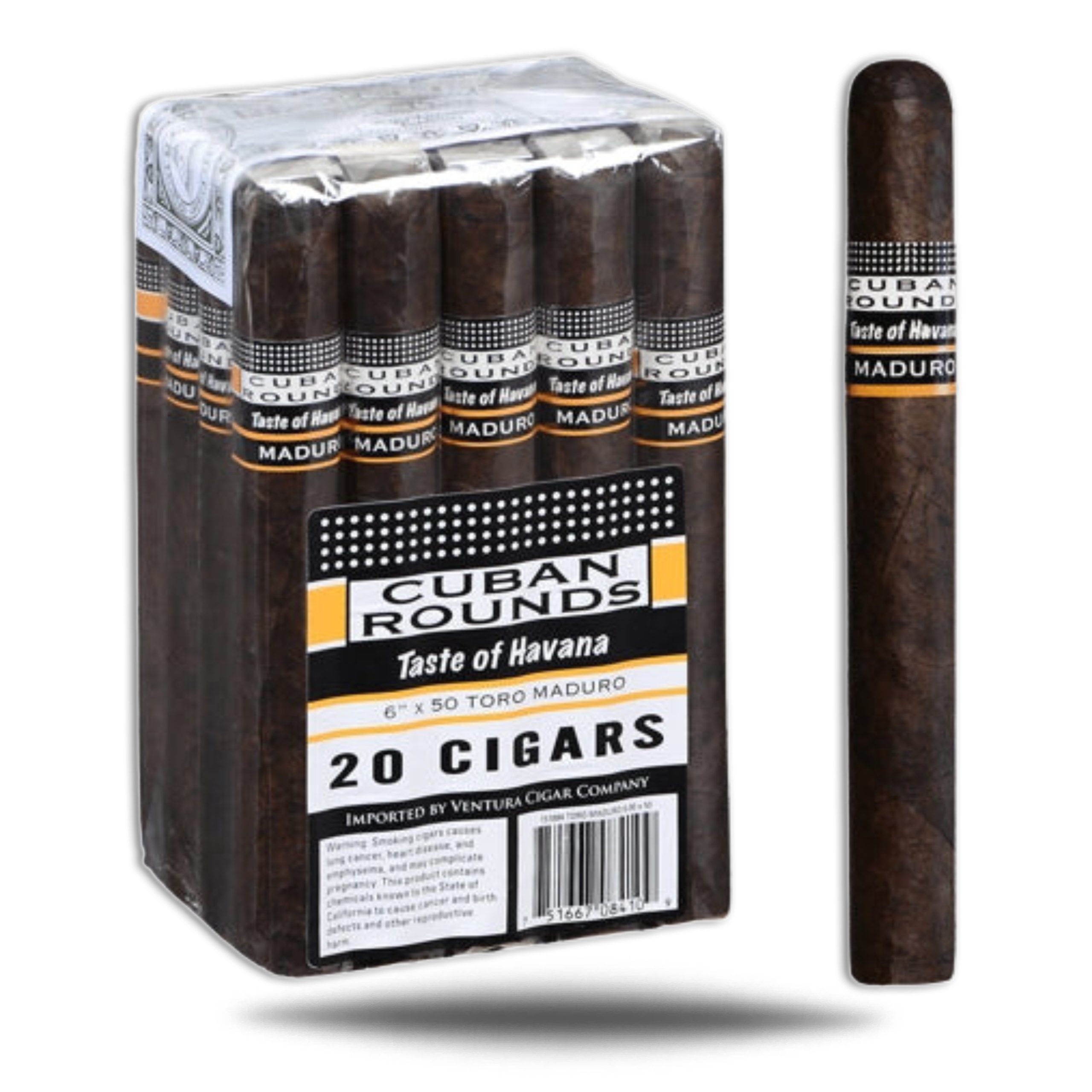 CUBAN ROUNDS TORO MAD (6X50 1/2) BDL OF 20