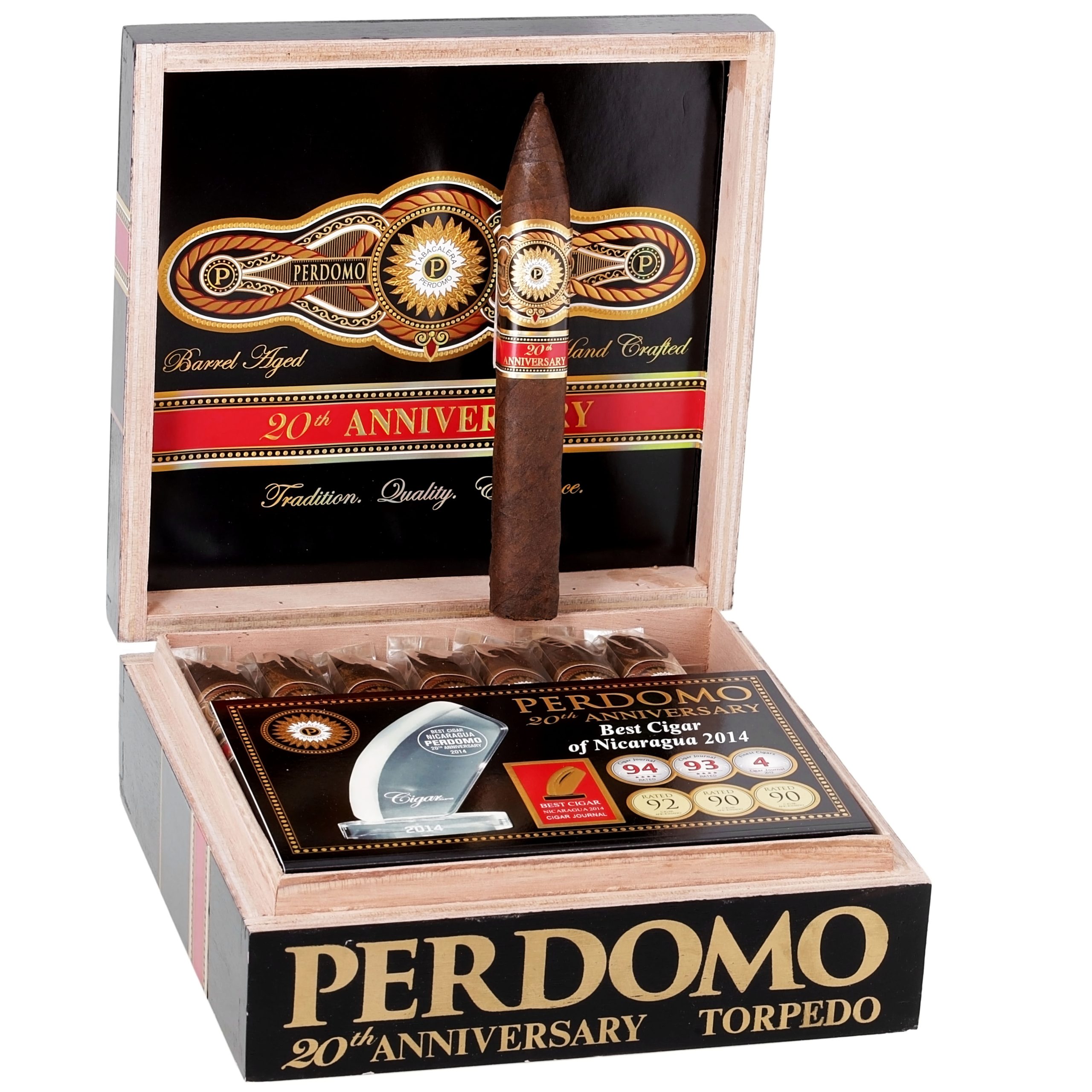 PERDOMO 20TH ANNIVERSARY MAD TORPEDO T6554 BOX OF 24