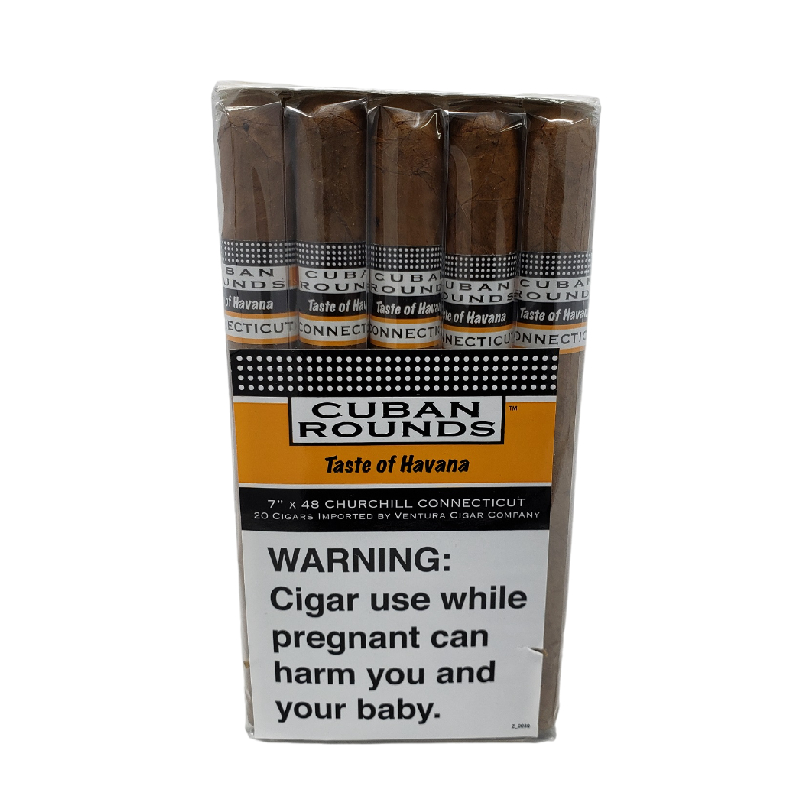 CUBAN ROUNDS CHURCHILL CONNECTICUT (7X48) BDL OF 20