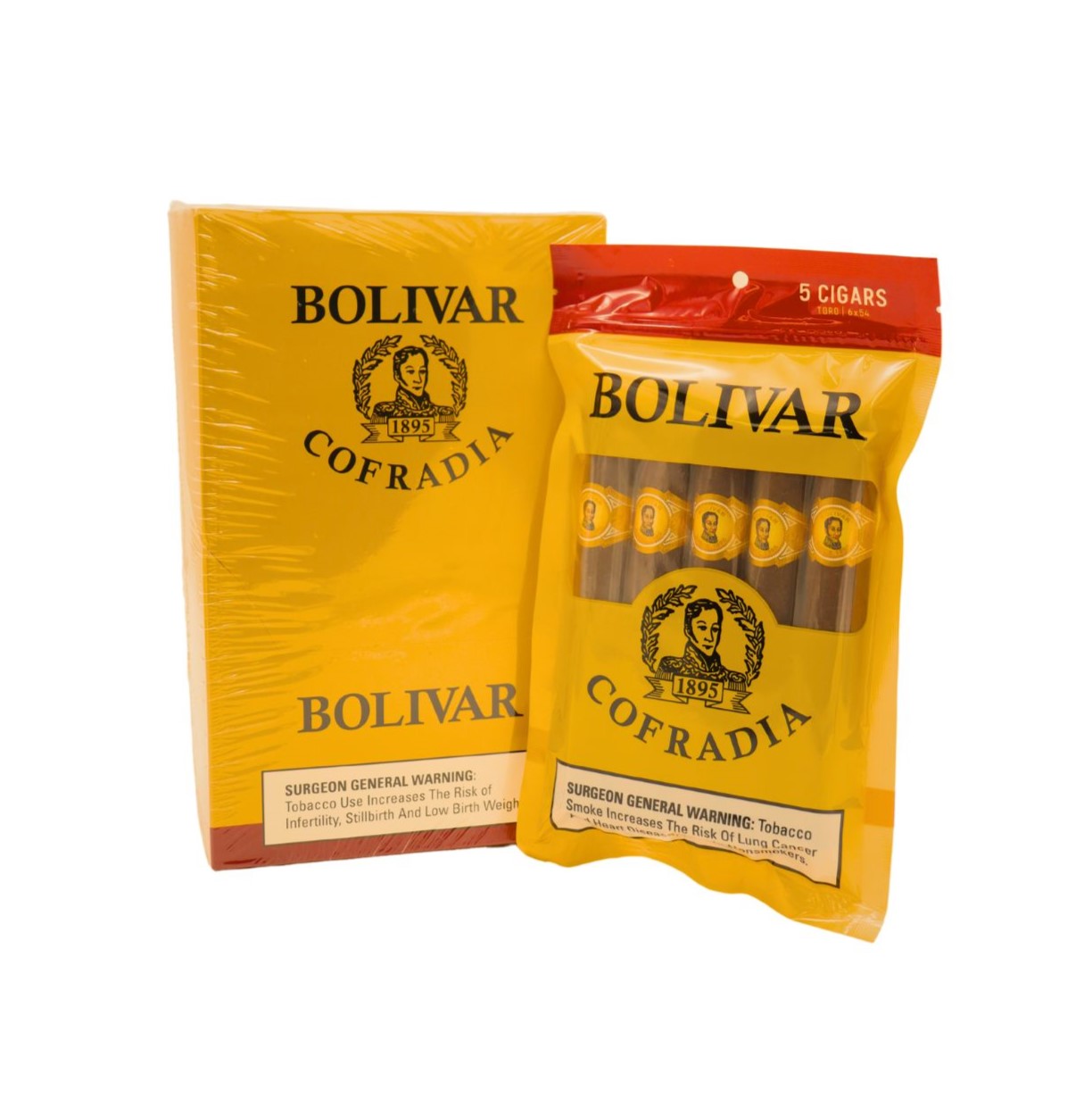 BOLIVAR COFRADIA TORO (6X54) DISPLAY POUCHS CT25