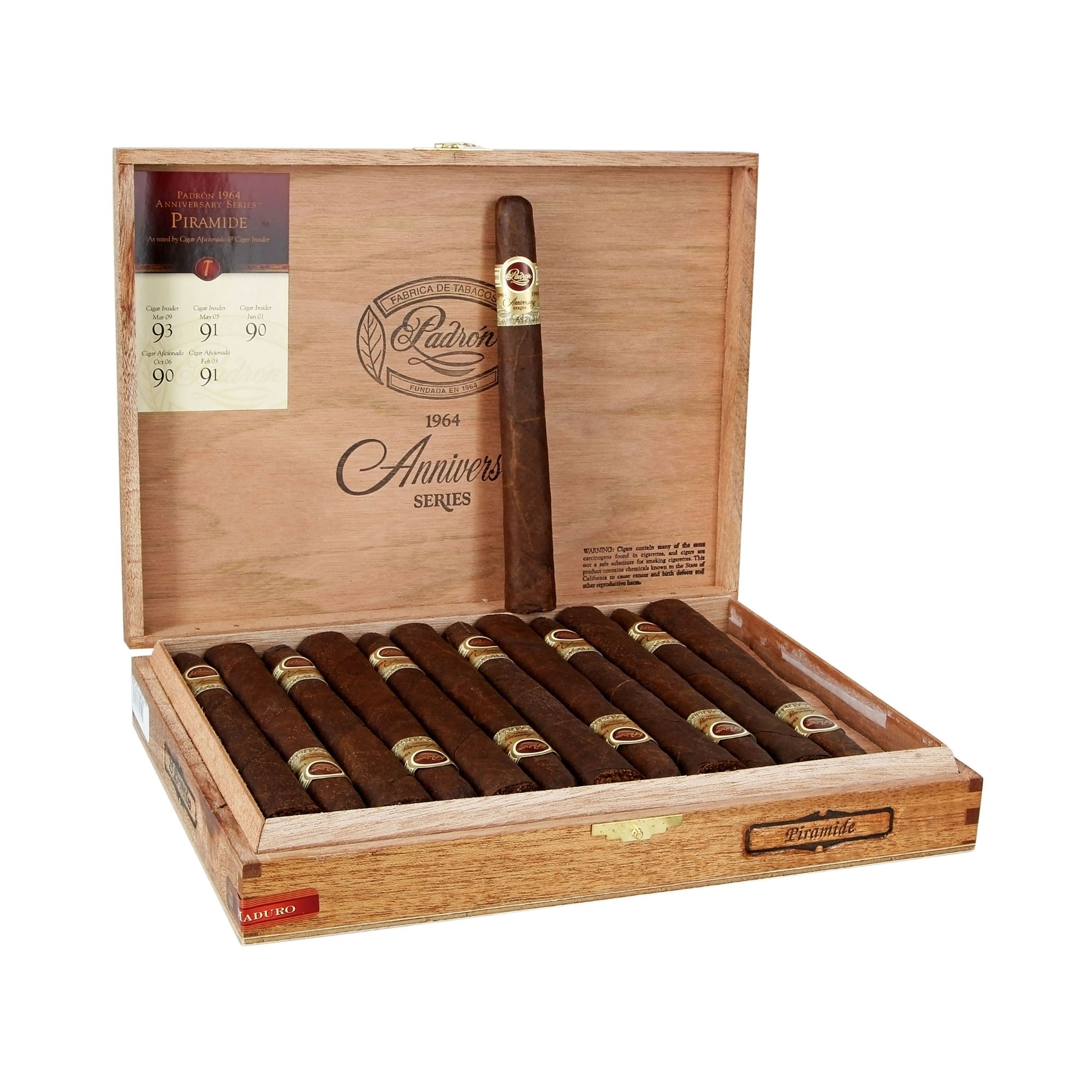 PADRON SERIE 1964 PIRAMIDE MAD (52 X 42 X 6 7/8) BOX OF 25