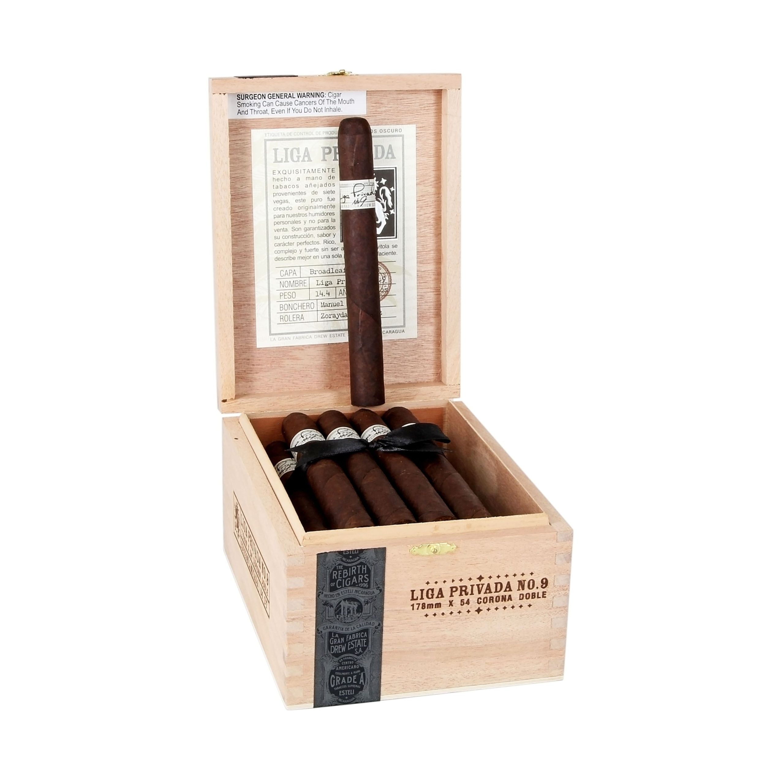 LIGA PRIVADA NO.9 CORONA DOBLE OSCURO (7X52) BOX OF 24