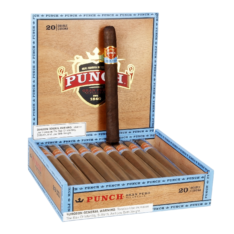 PUNCH GRAN PURO NIC DBL CORONA (7.5X54) BOX OF 20