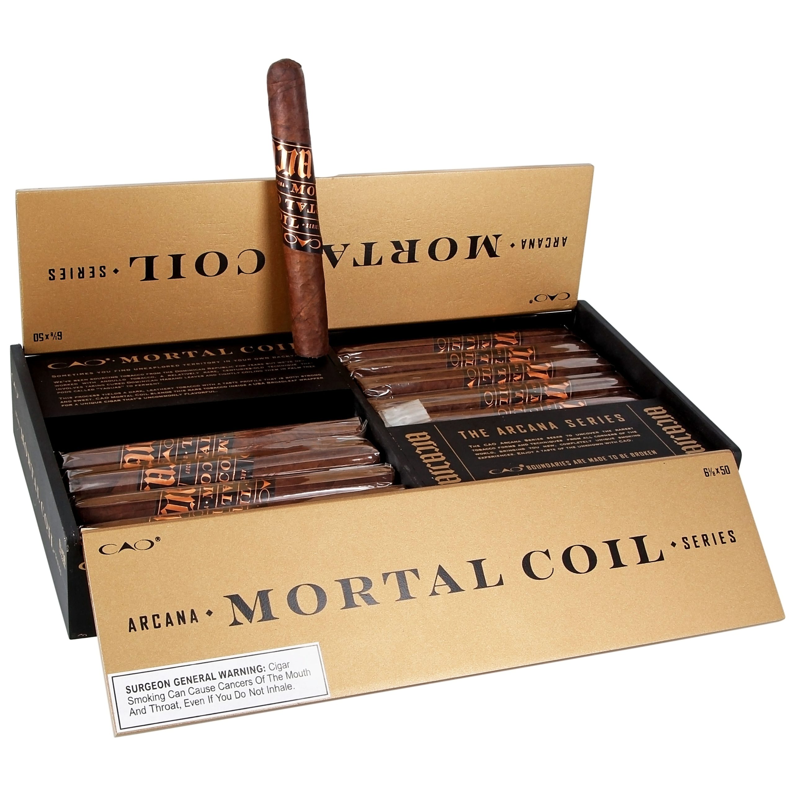 CAO ARCANA V1 MORTAL COIL (6 1/8X50) BOX OF 20