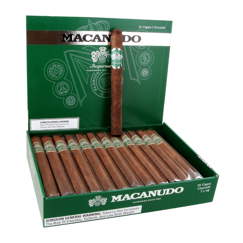 MACANUDO INSPIRADO GREEN CHURCHILL BOX OF 25