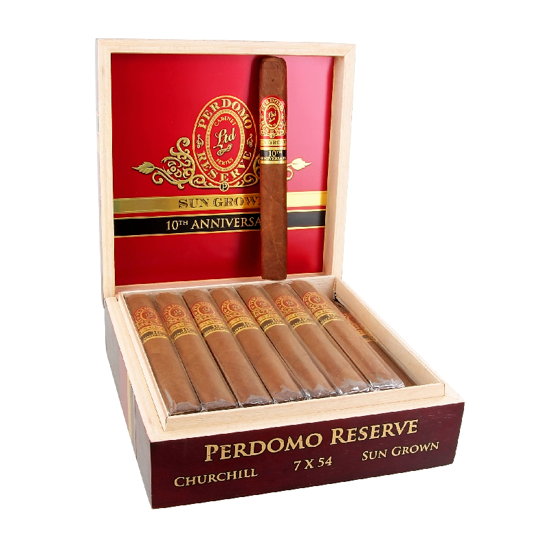 PERDOMO RESERVE CHURCHILL (7X54) SUNGROWN BOX OF 25