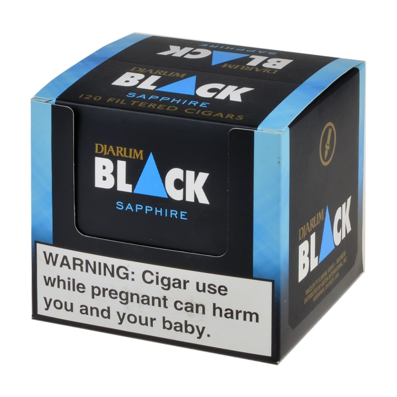 DJARUM BLACK 120CT MINI SAPPHIRE 10 PK OF 12