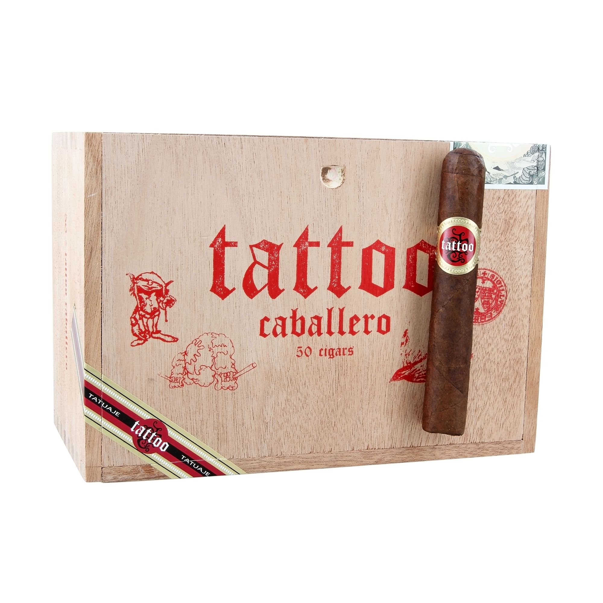 TATUAJE TATTOO CABALLERO ROBUSTO (5X50) BOX OF 50